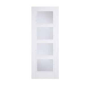 white vancouver glazed 4l internal door