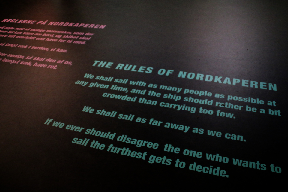 Правила корабля Nordkaperen на выставке Троэльс Клёведал 