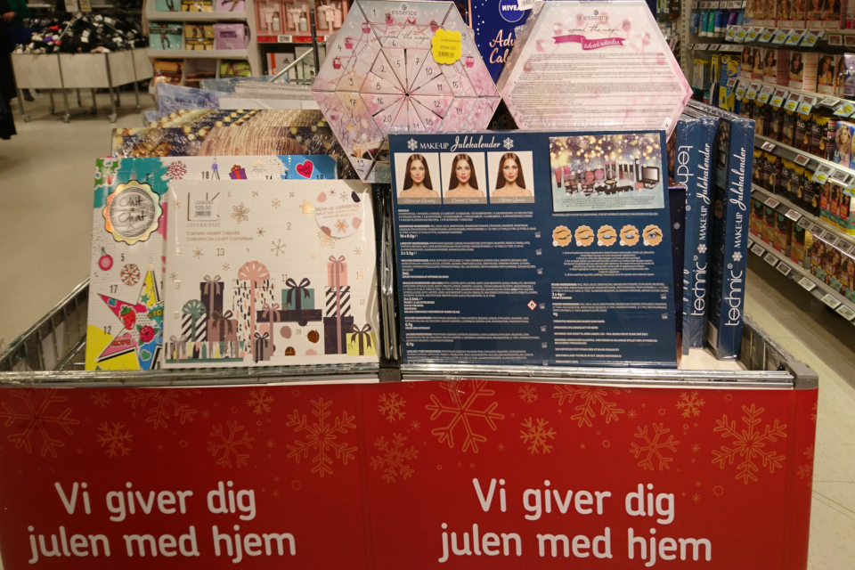 Рождественские календари с косметическими продуктами, Дания