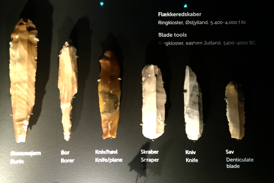 Различные орудия труда из камня культуры Эртебёлле