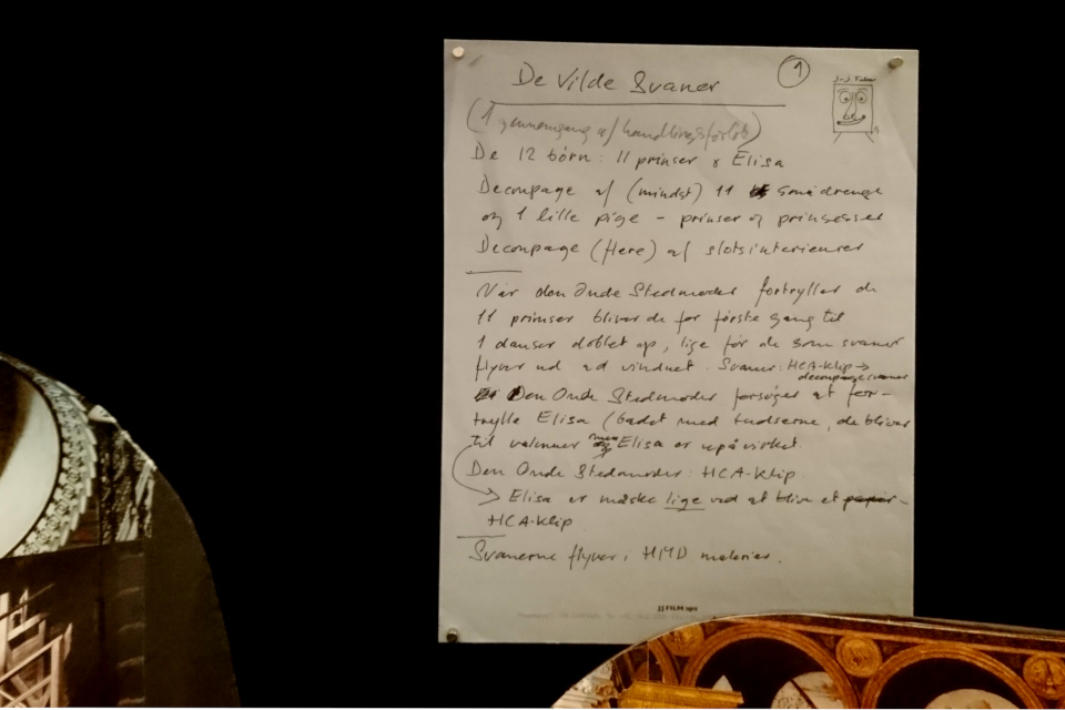 Тексты королевы Дании Маргрете II с идеями для фильма "Дикие лебеди" 