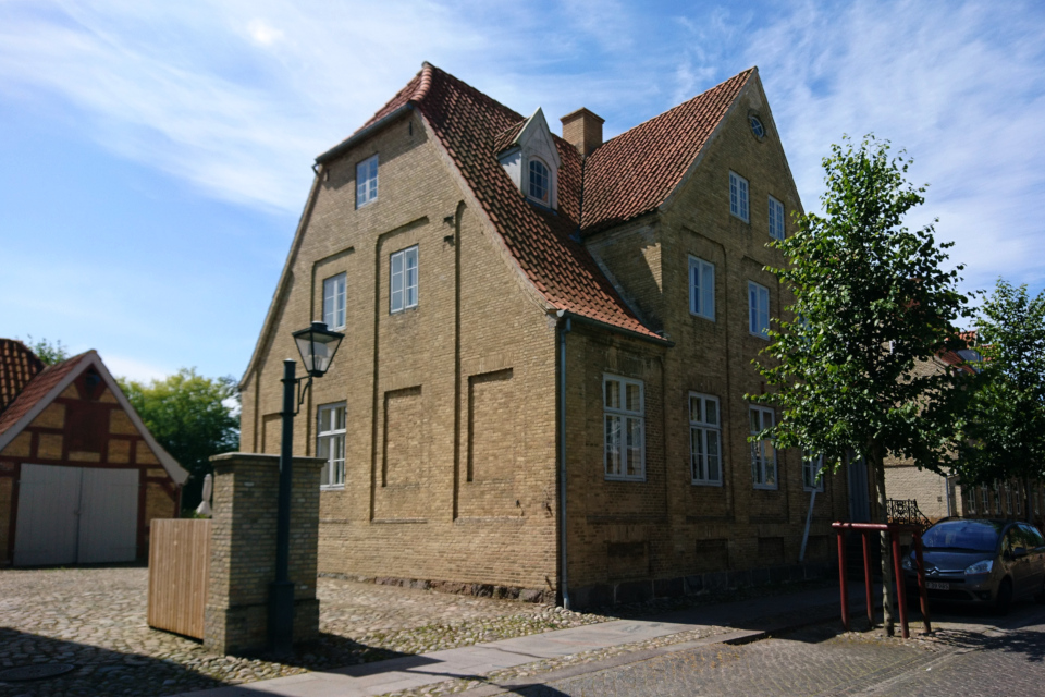 Фахверковые постройки во внутренних двориках, Кристиансфельд, Дания