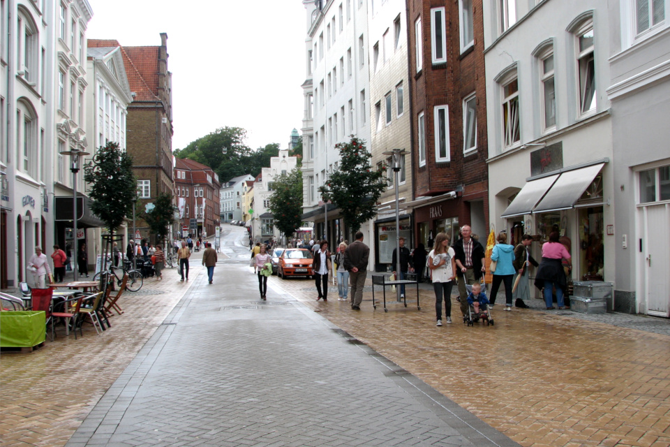 В старой части города Фленсбург / Flensburg, Германия. Фото 4 авг. 2008
