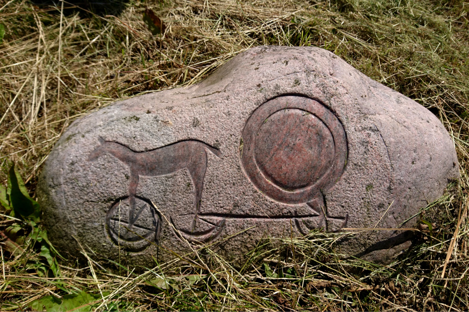 Камень с изображением солнечной повозки (дат. Solvognen)