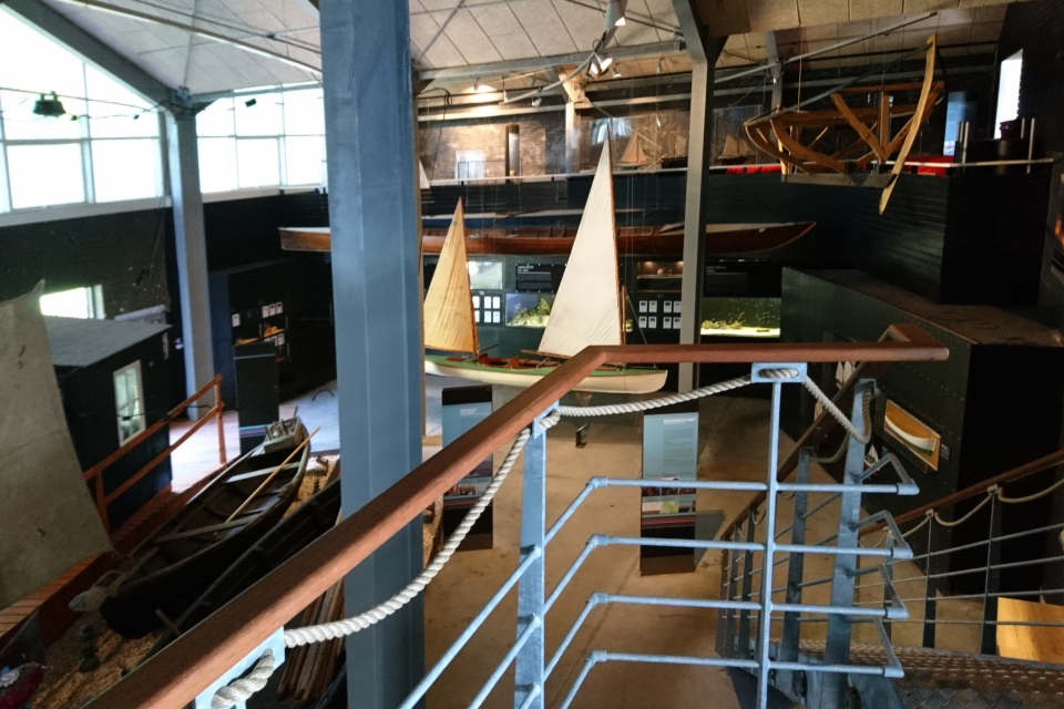 Рыболовные лодки в музее Лимфьорд (Limfjordsmuseet), г. Лёгстёр