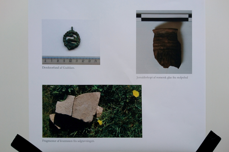 Фотографии предметов, найденных ранее на месте раскопок