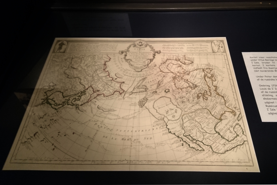 Карта Жозеф-Никола Делиль северной части Тихого океана (1745)