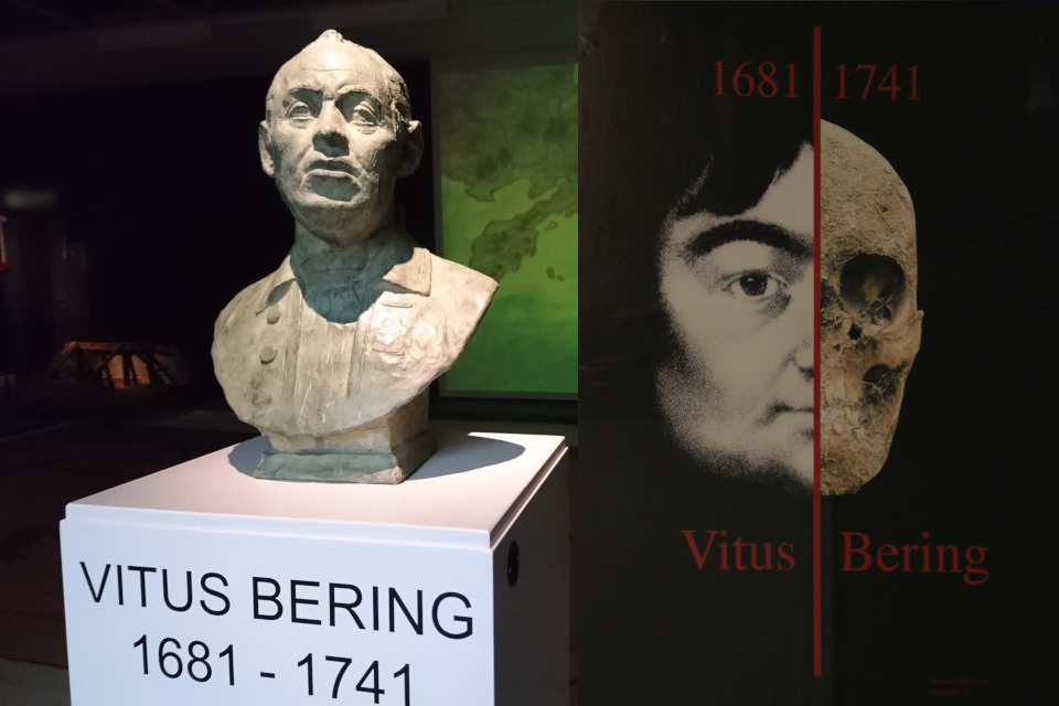 Бюст Витуса Беринга, сделанный на основе черепа