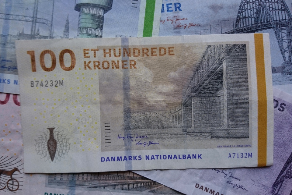 Банкноты Дании - археология и мосты. Фото 2 нояб. 2020, Орхус, Дания