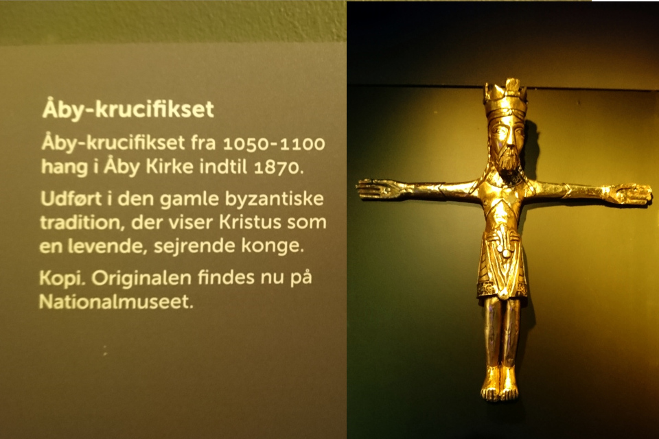 Копия распятия церкви Обю в музее Мосгорд. Дания