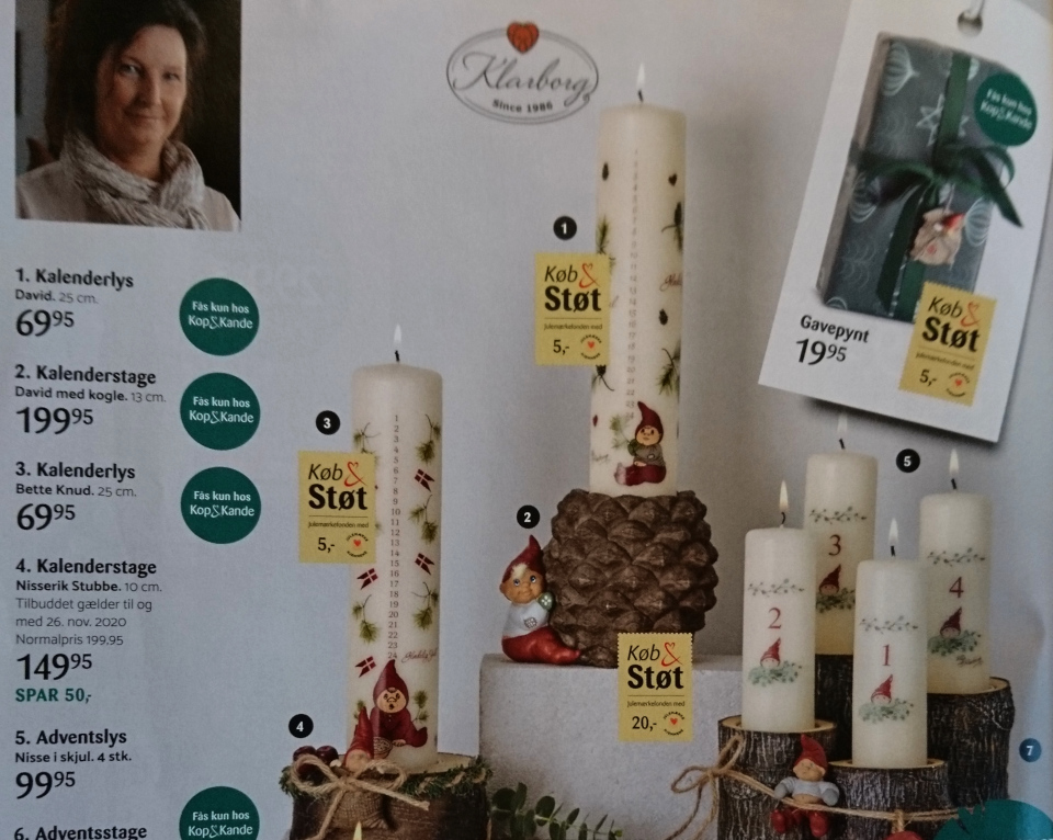 Календарные свечи в Дании для поддержки детского фонда