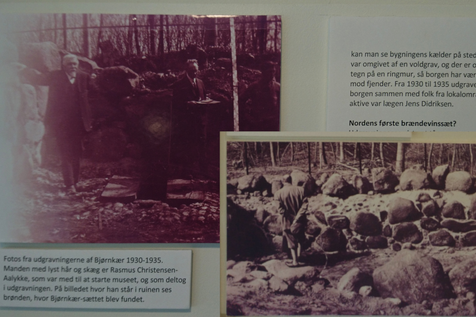 Фотографии 1930 - 1935 х годов с места раскопок руин Бьорнкэр. 