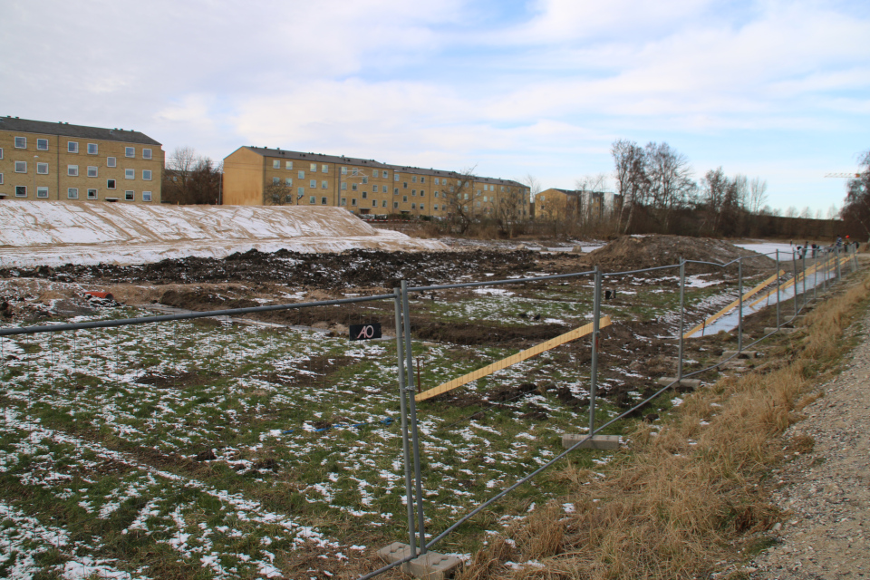 Кьёккенмединг в Риссков, место археологических раскопок, Дания 7 фев. 2021