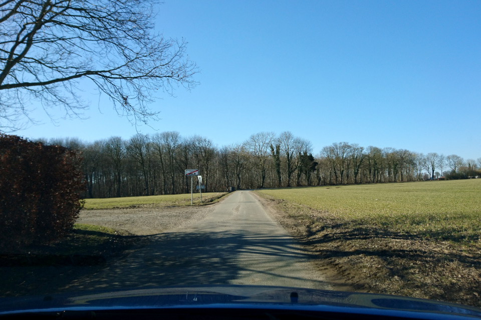 По дороге в лес Fensten Sønderskov. Фото 9 мар. 2021, Søby / Odder, Дания