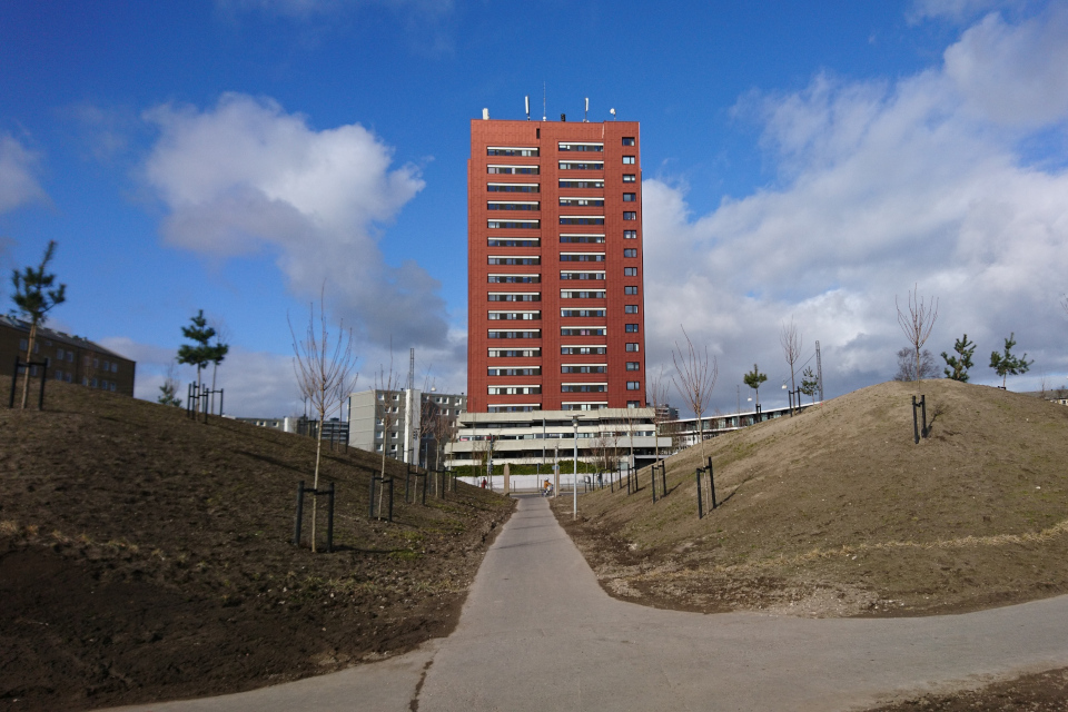  Бомбоубежище, парк Марселисборг Спарк. г. Орхус, Дания. 7 мар. 2021