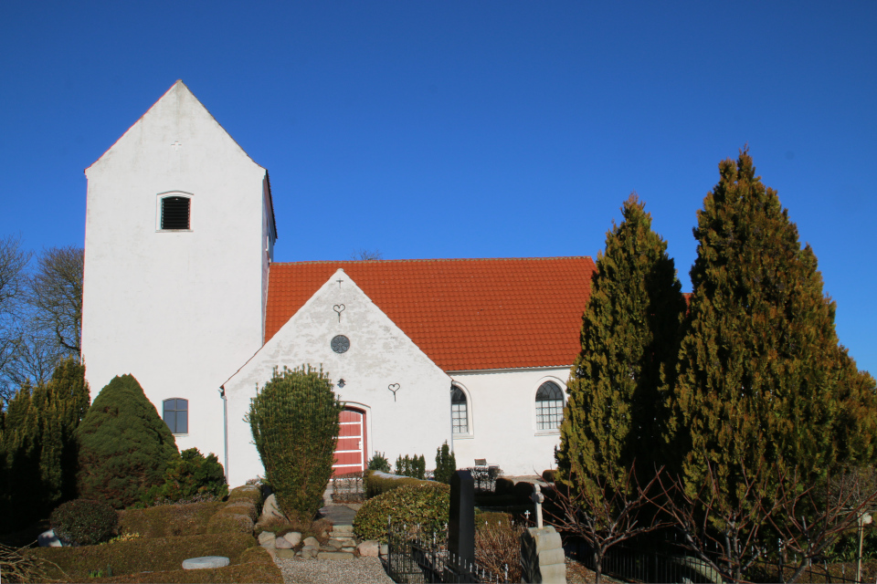 Церковь Нёлев (Nølev Kirke), Оддер, Дания. 31 янв. 2021