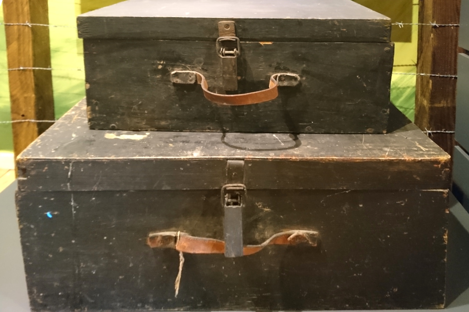 Fluchtkisten, чемодан беженцев. Gl Rye mølle museum. 5 / 07 20