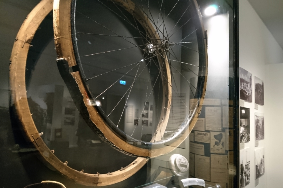 Велосипед. Выставка оккупации Дании в музее Скиве. Фото 13 авг. 2020