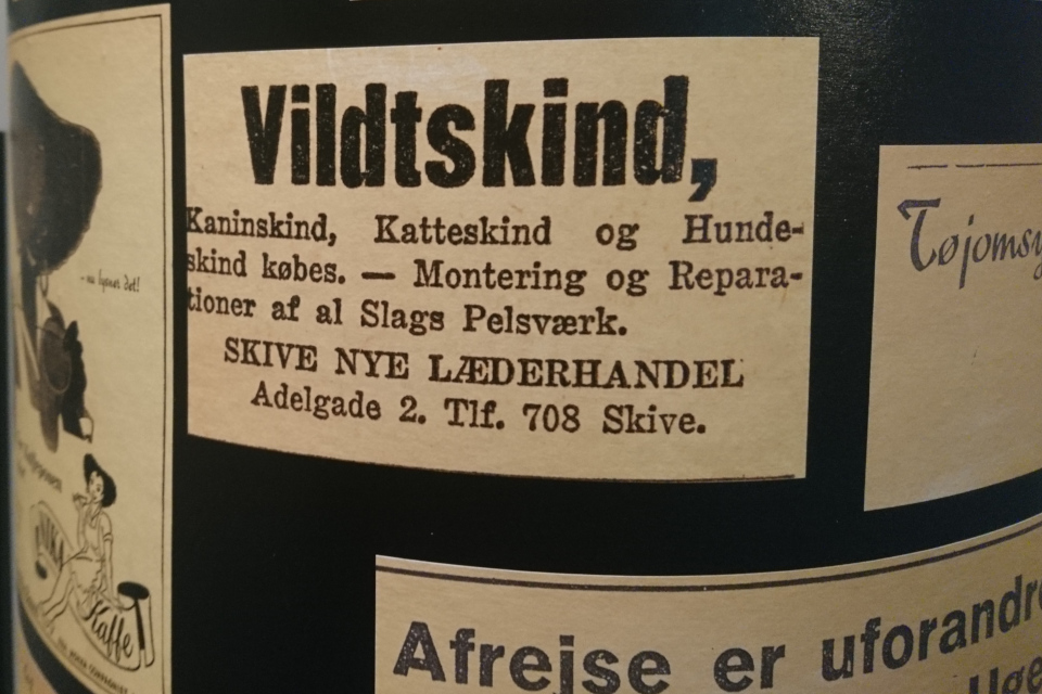 Реклама. Выставка оккупации Дании в музее Скиве. Фото 13 авг. 2020