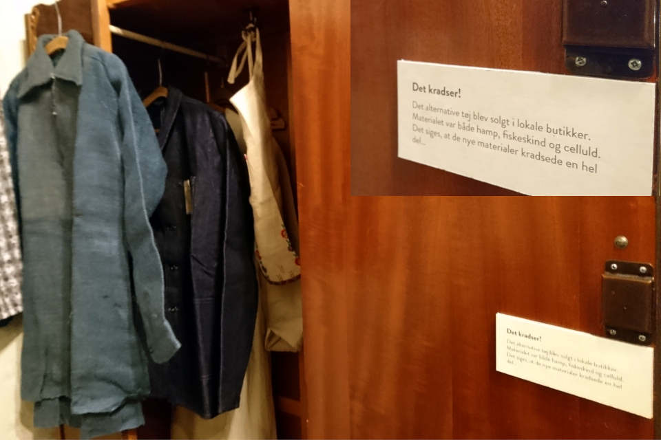 Одежда из конопли. Выставка оккупации Дании в музее Грено. 12 сент. 2020