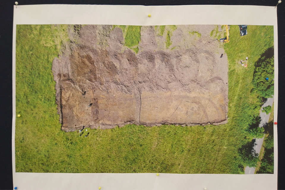 Снимок с дрона. Открытая археология Калё - исчезнувшее поселение, Дания. 14 июл. 2021