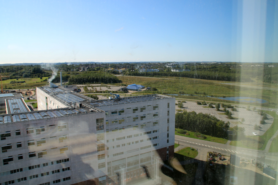 Вид на Орхус. Форум - день открытых дверей (Forum - Åbent Hospital), Университетская больница Орхус, Дания. Фото 5 сент. 2021