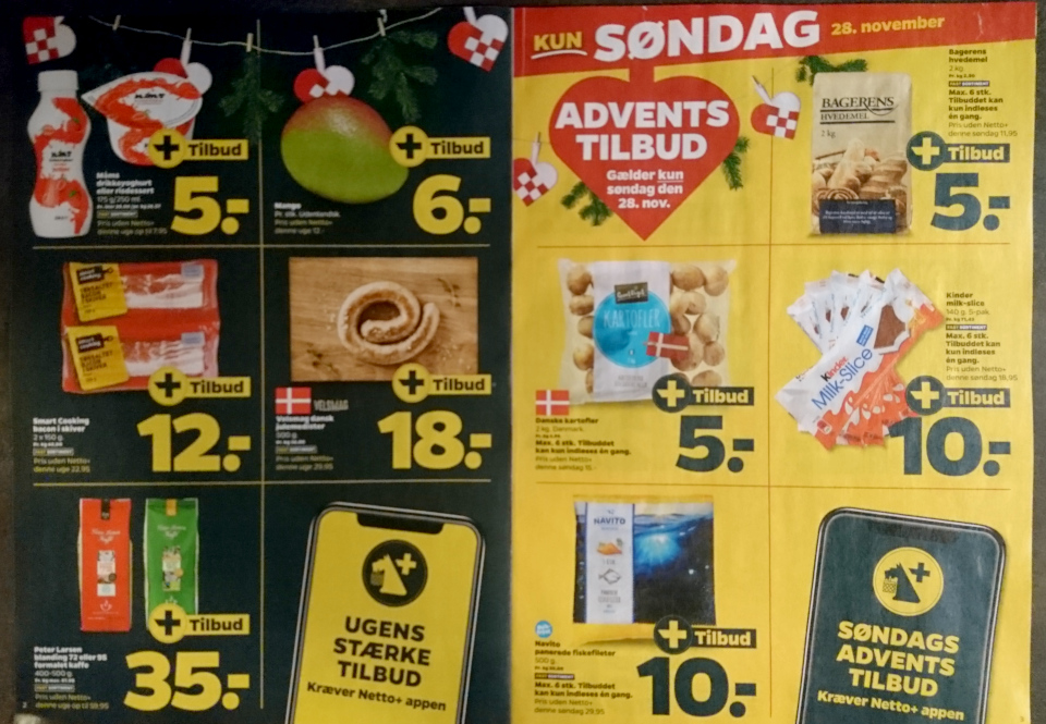 Реклама датского супермаркета Netto. Фото 28 нояб. 2021