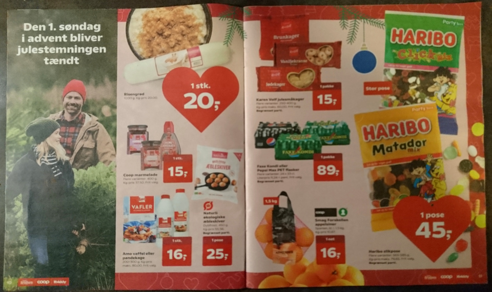 Реклама датского супермаркета Kvickly. Фото 28 нояб. 2021