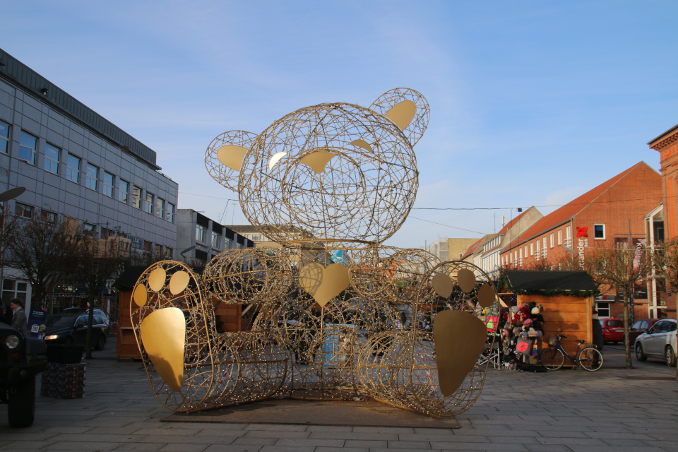 Østervold. Рождественское убранство в Рандерс, Дания. Фото 26 нояб. 2021