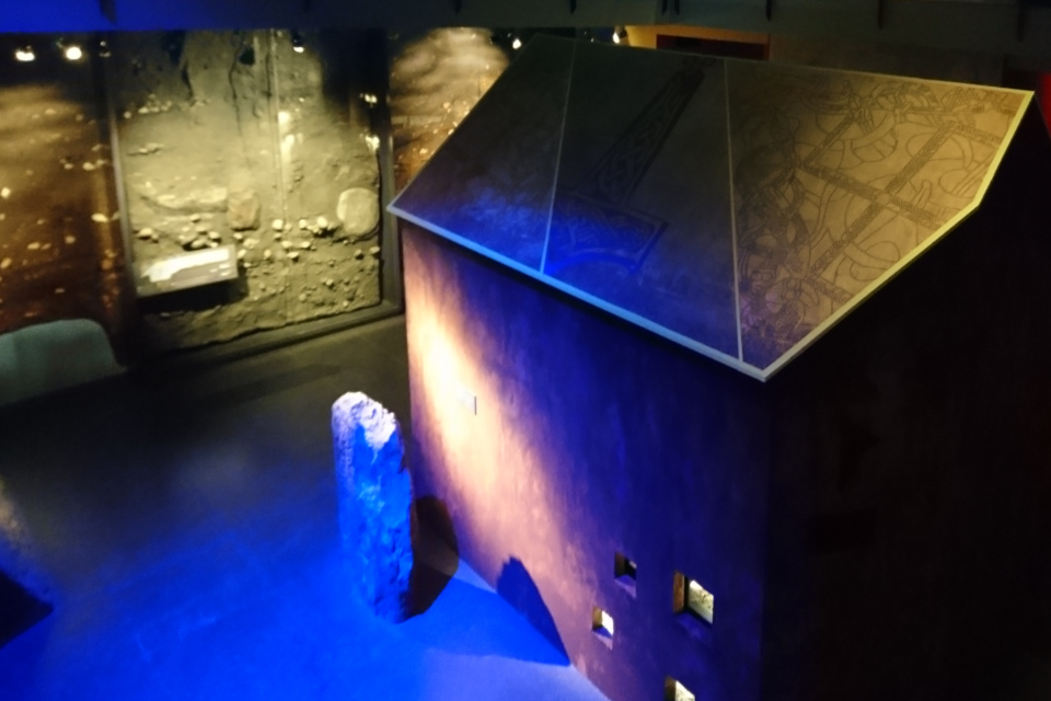 Mejlgade. Частокол земляного вала. Викинги в Орхусе, музей Мосгорд, Дания. Фото 6 мар. 2020