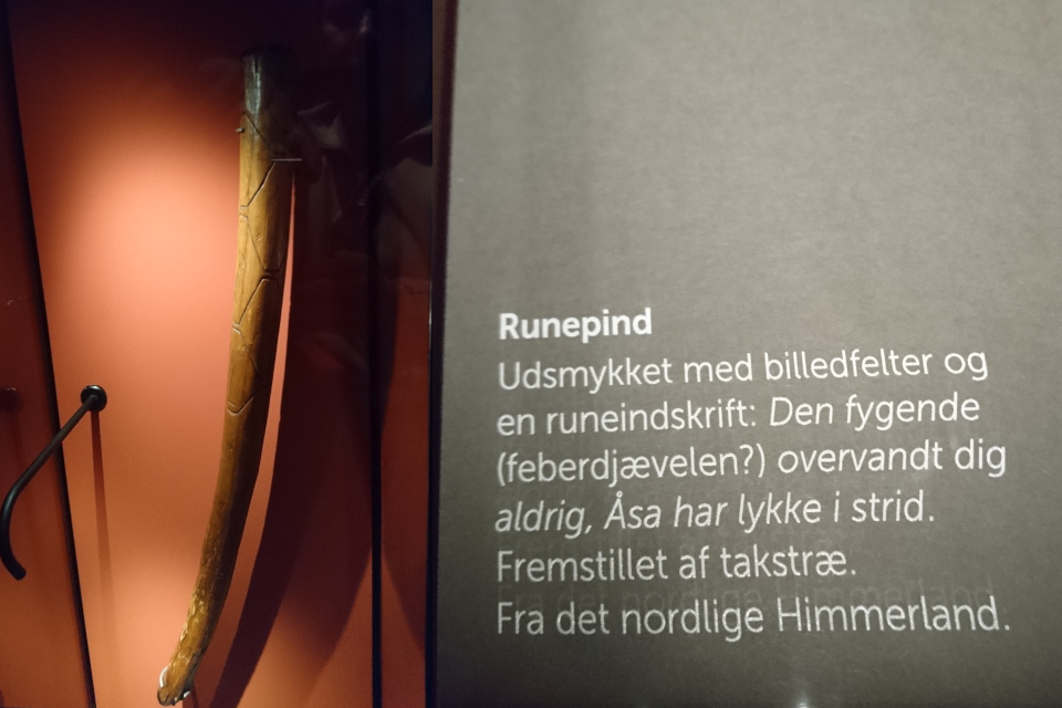 Руны. Викинги в Орхусе, музей Мосгорд, Дания. 29 янв. 2020