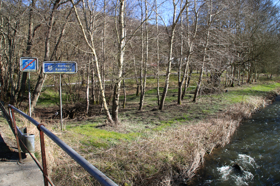 Речка Орхус / Århus å. Мельница Бодил (Bodil Mølle Stutteri), Хёрнинг, Дания. Фото 1 апр. 2022