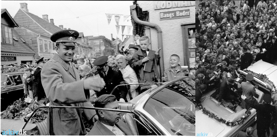 Ю. Гагарин в Дании, сент. 1962