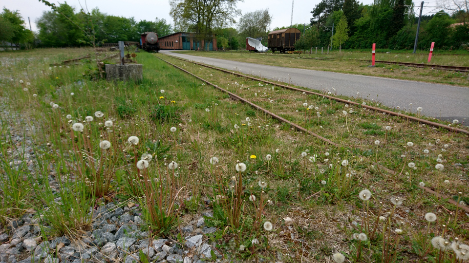 Ж/д станция, Рюомгорд (Ryomgård), Дания. 16 мая 2022