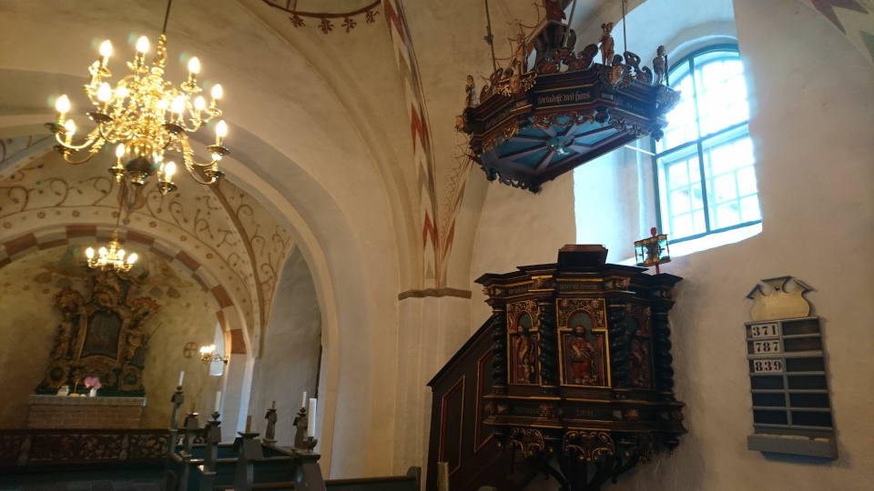 Кафедра. Церковь Марии Магдалины (Marie Magdalene Kirke), Дания. 2 июн. 2022