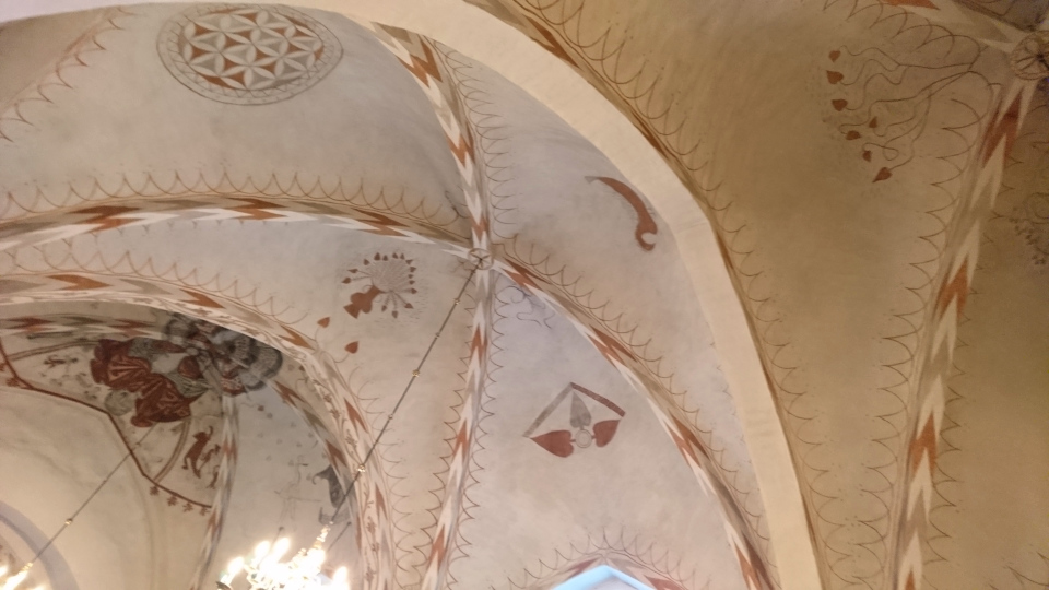 Фрески. Церковь Марии Магдалины (Marie Magdalene Kirke), Дания. 2 июн. 2022 Фрески. Церковь Марии Магдалины (Marie Magdalene Kirke), Дания. 2 июн. 2022