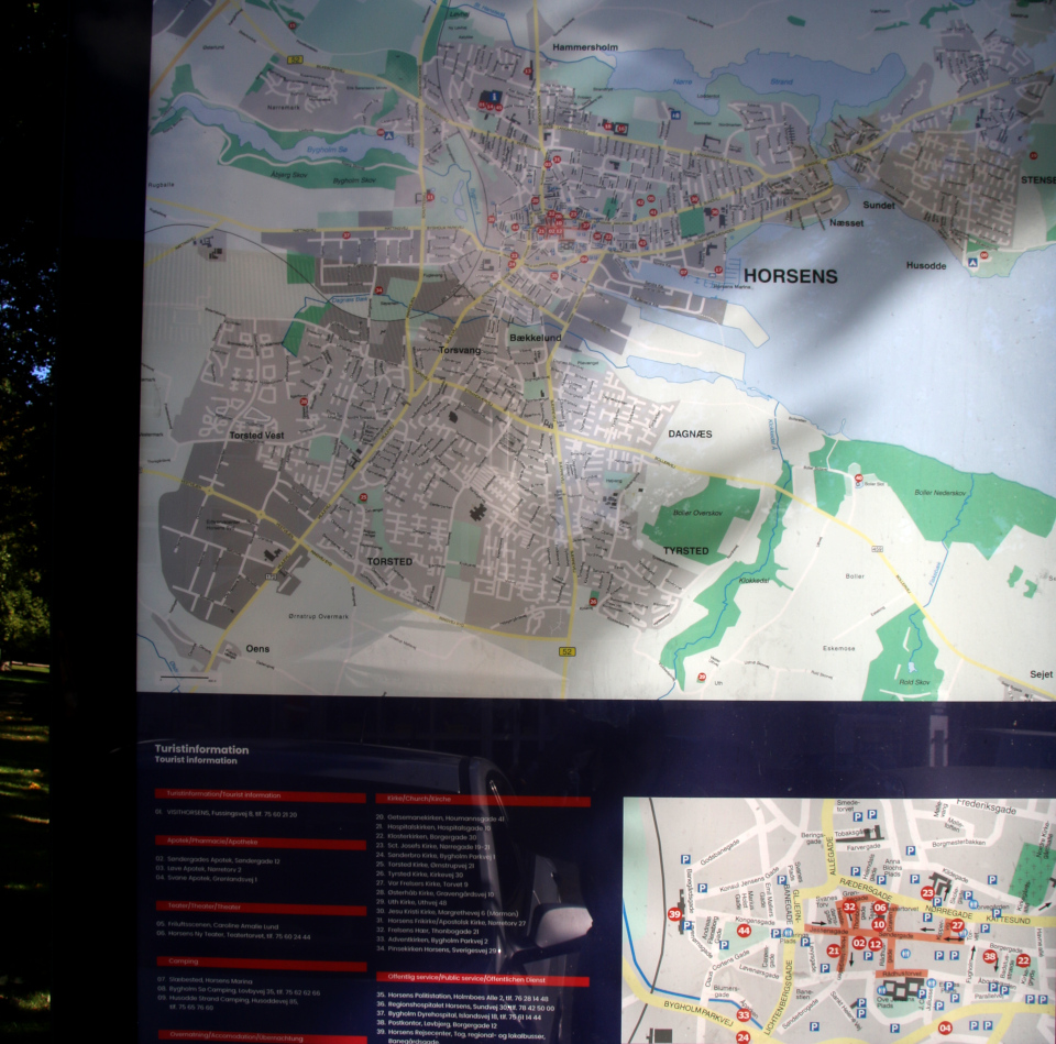 Карта. Хорсенс, Дания. 25 сен. 2022