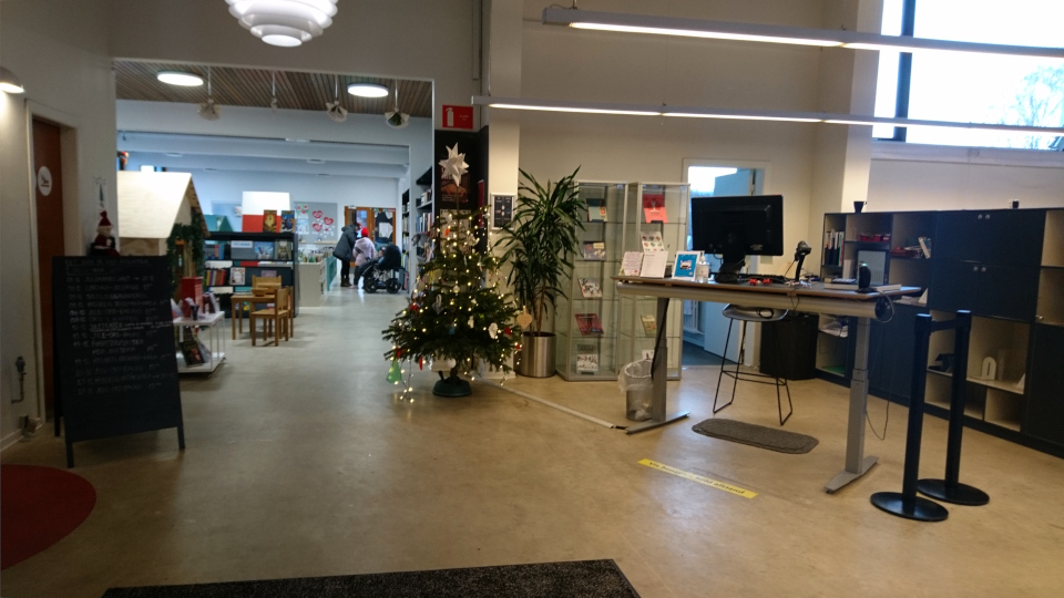 Рождество в библиотеке Вибю, Орхус, Дания. 14 дек. 2022