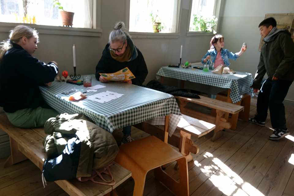 Påskestue, gækkebrev. Пасха в Старом Городе, Орхус, Дания. 1 апр. 2023