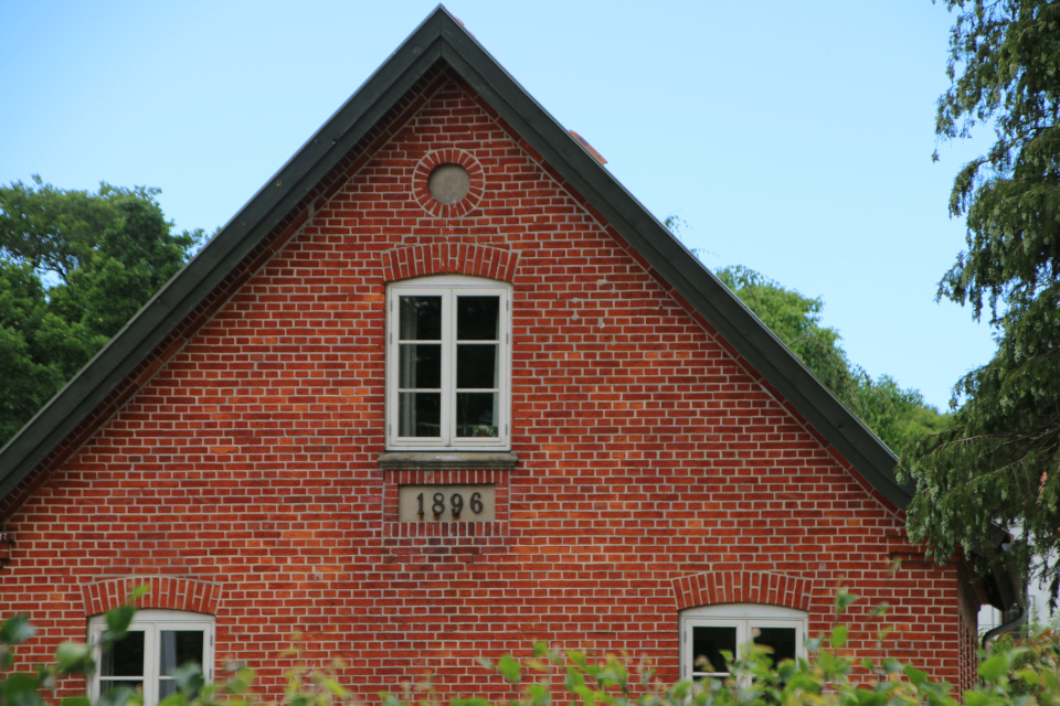 Старый дом 1896 г. Фульден, Дания. 25 июня 2023 