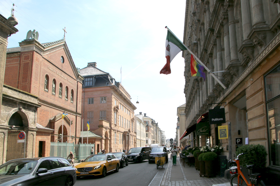 Den mexicanske ambassade i Danmark Bredgade 65, ул. Бредгаде, Копенгаген, Дания. 9 июня 2023 