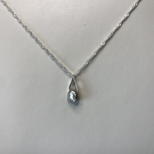 Minimalist handbag Sterling Silver. solid ball.