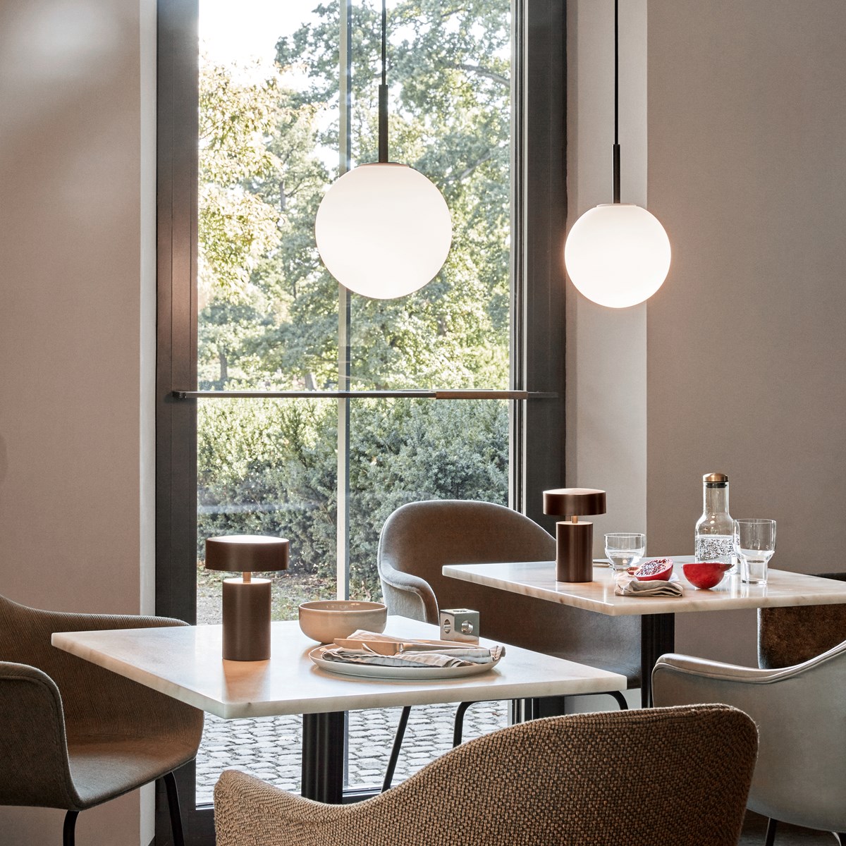bordlampe bronze
