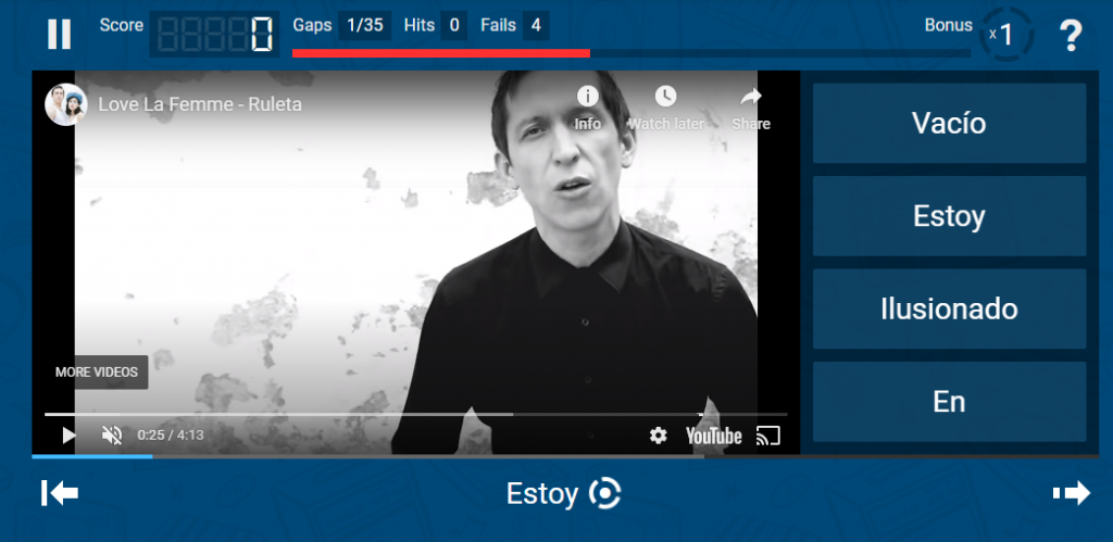 Free ways to learn Spanish - LyricsTraining