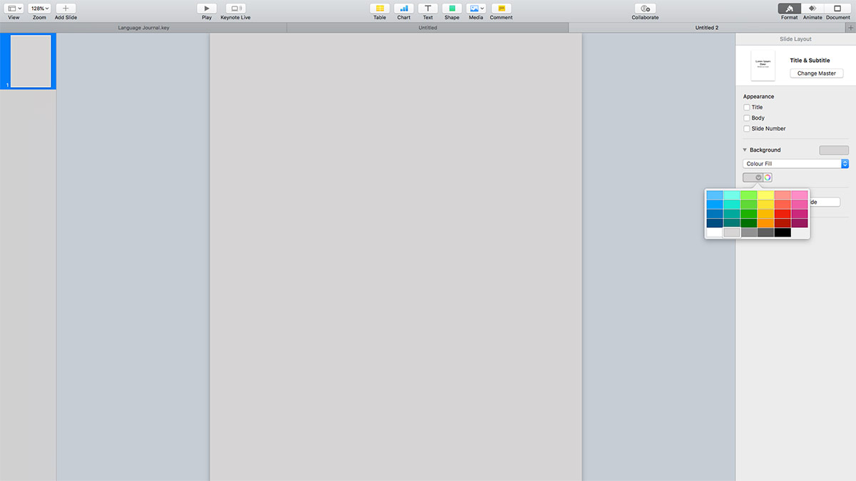 language-journal-grey-background