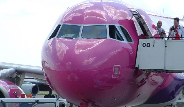 Flugzeug von Wizzair