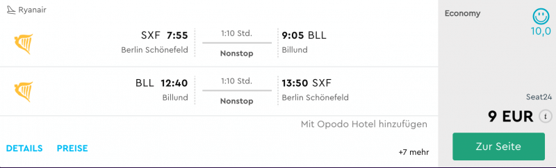 Für nur 9 Euro ab Berlin nach Billund fliegen