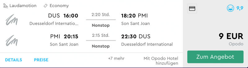 Düsseldorf - Mallorca nur 9 Euro