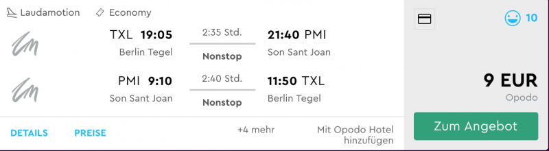 Berlin - Mallorca nur 9 Euro!