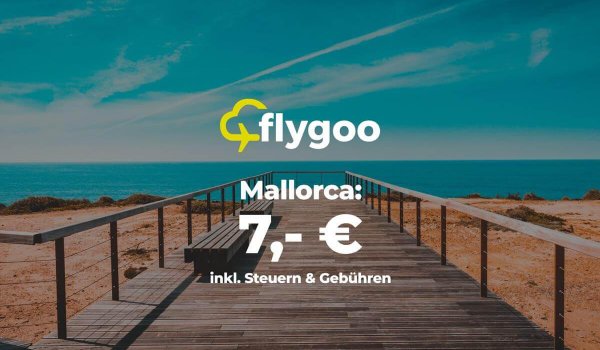 Flug nach Mallorca für nur 7 Euro!